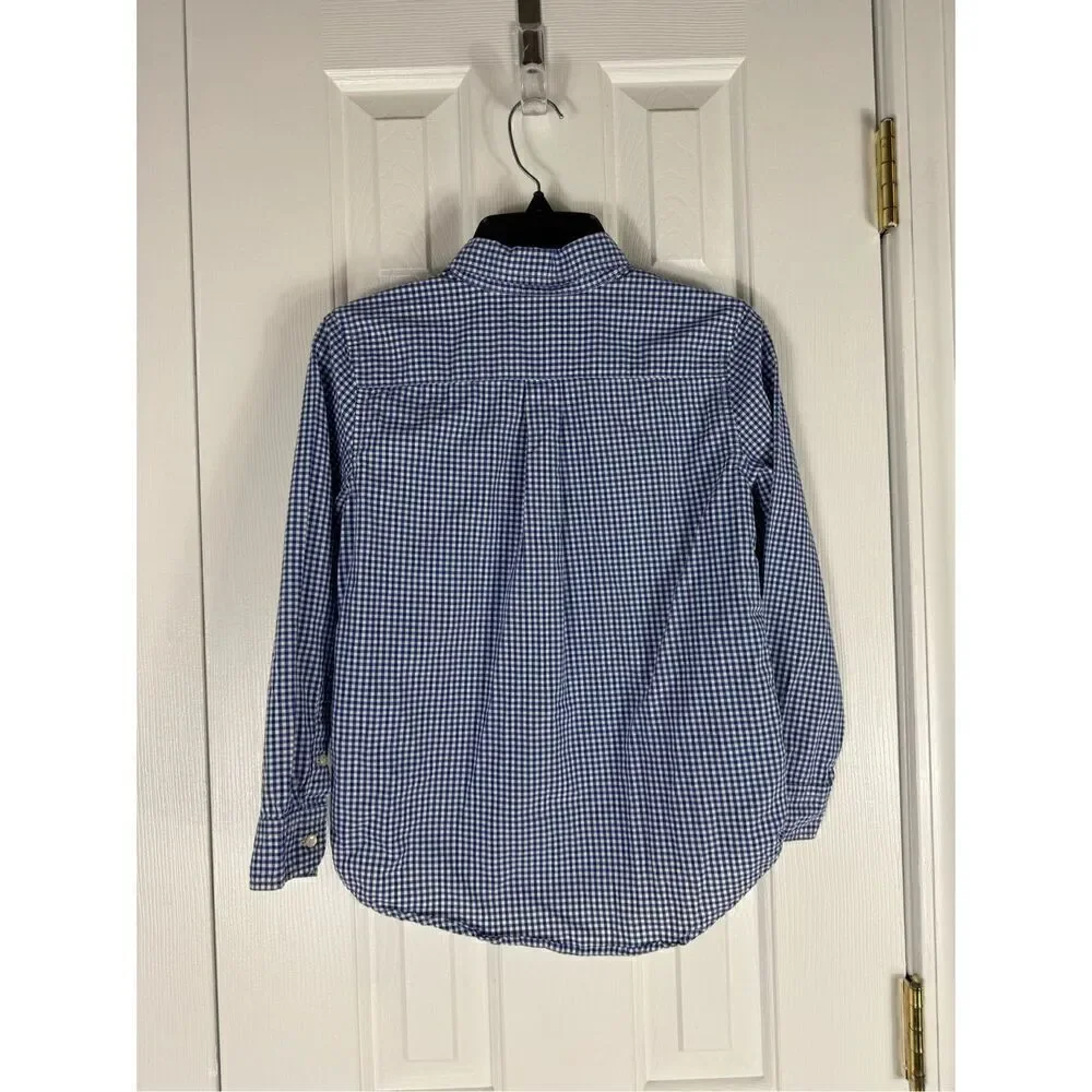 Ralph Lauren Boys Gingham Button Down Shirt 7